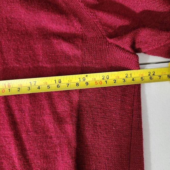 Express Sweater Mens XL Red Merino Wool Blend Crewneck - Picture 12 of 16